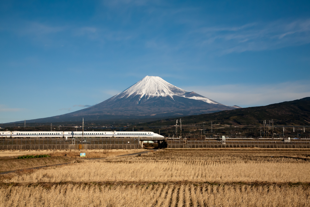 Mt. Fuji and Shinkansen Express