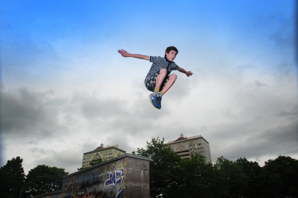 Parkour Fashion shoot with Robbie Griffith