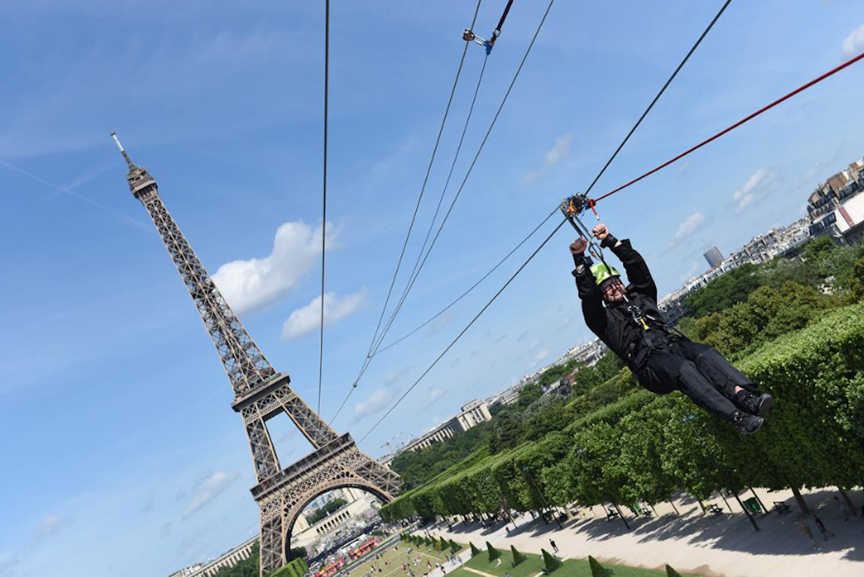 Eiffel Tower zip line