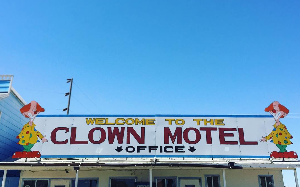 Clown Motel in Tonopah, Nevada