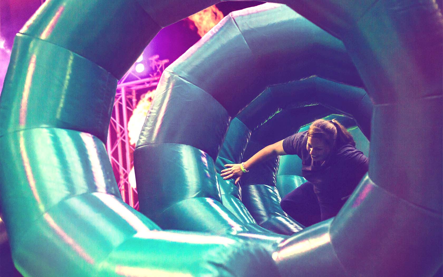 The Monster inflatable obstacle course