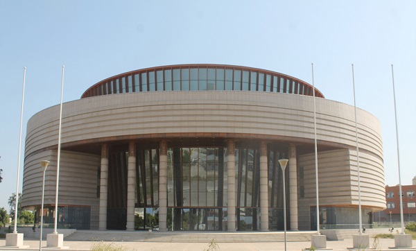 The exterior of The Museum Of Black Civilisations in Senegal
