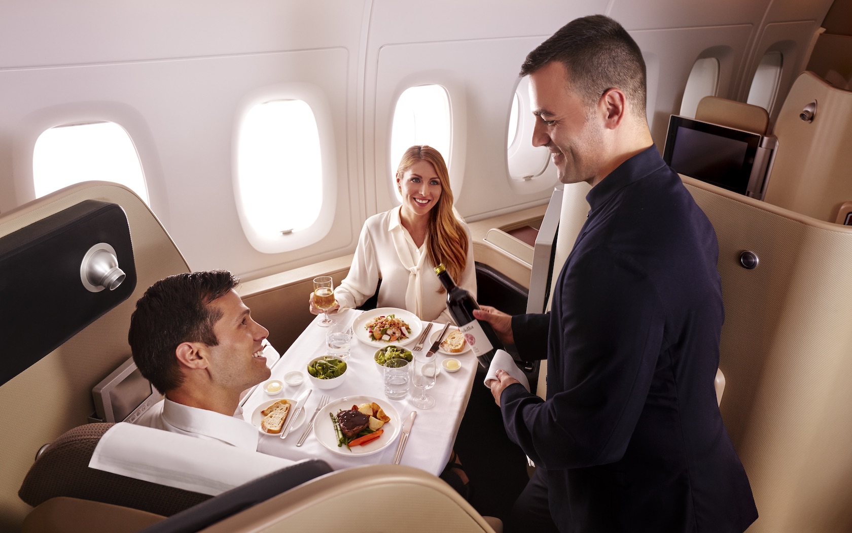 qantas airbnb first class business class cheap