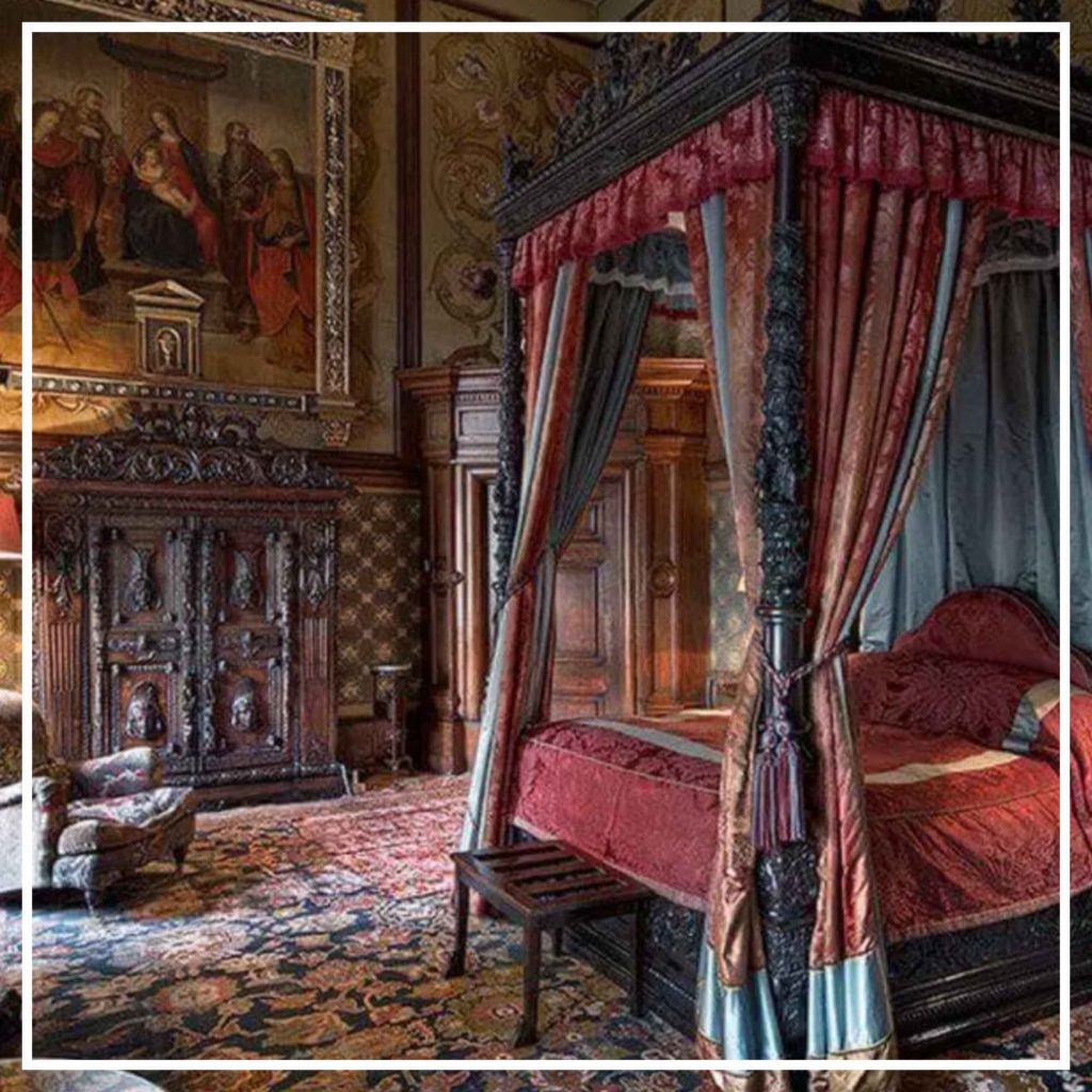  Bedroom in Eastnor, a 19th-century castle in Herefordshire, England